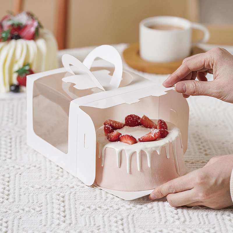 Wedding Cake Supply - Boîte à gâteaux avec fenêtre transparente,