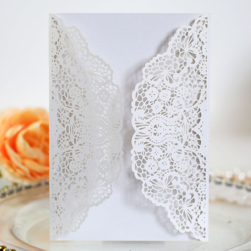 Wedding Supply Business - 50 pièces/lot, carte d'invitation de mariage