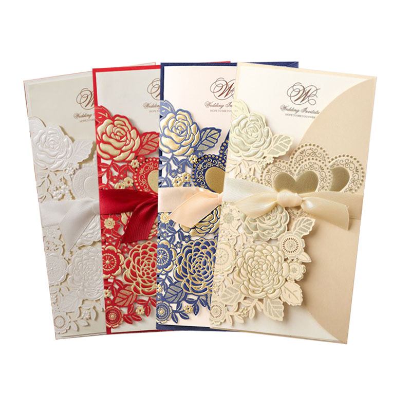 Wedding Supply Business - Carte d'invitation de mariage découpée au