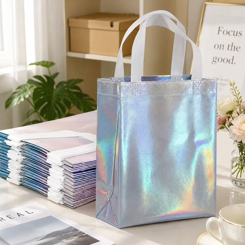 Wedding Supply Shops - Sacs de courses laser irisés avec