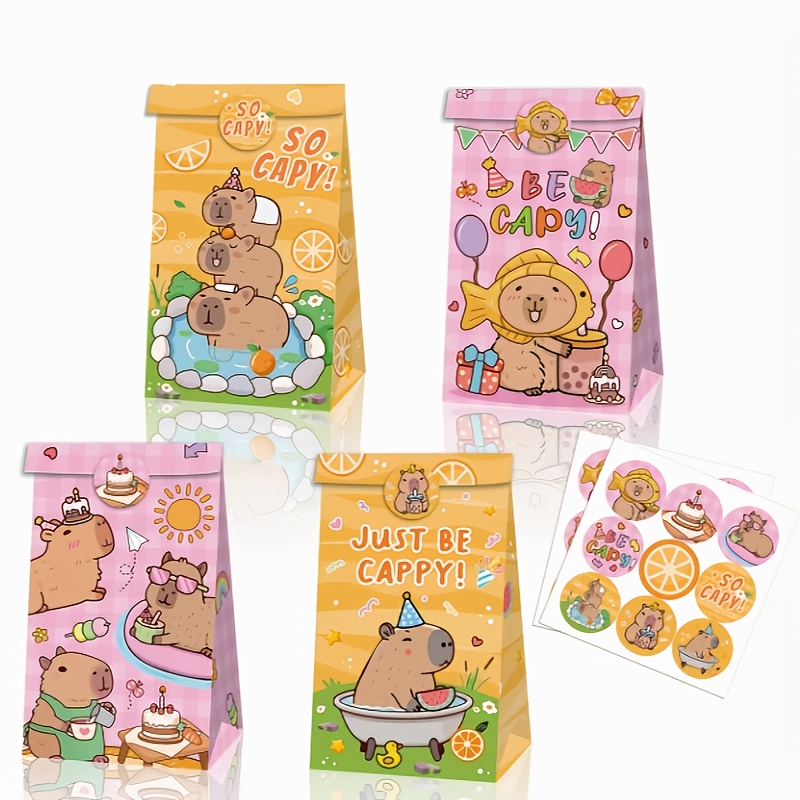 Wedding Event Supply - Sacs à bonbons Capybara, 12/24/48 pièces,