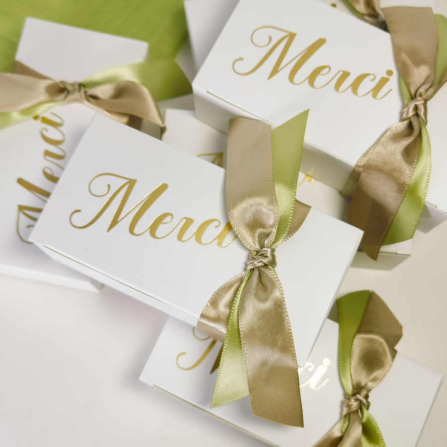 Wedding Supply Business - MERCI-Boîtes à Bonbons en Papier avec