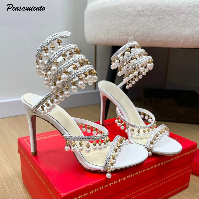 Wedding Super - Sandales gladiateur de luxe pour femme