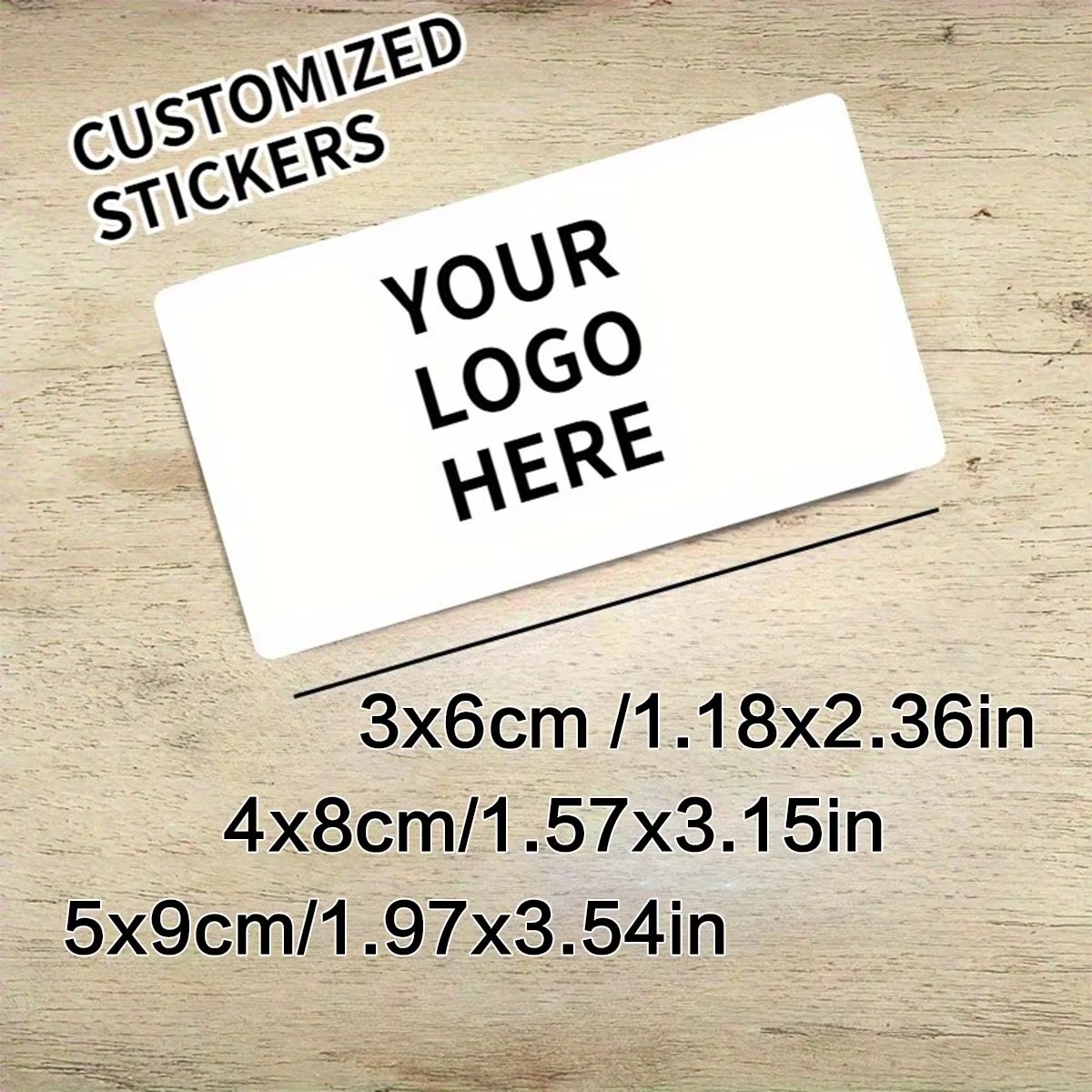 Wedding Shop - Autocollants rectangulaires personnalisés – Logos et