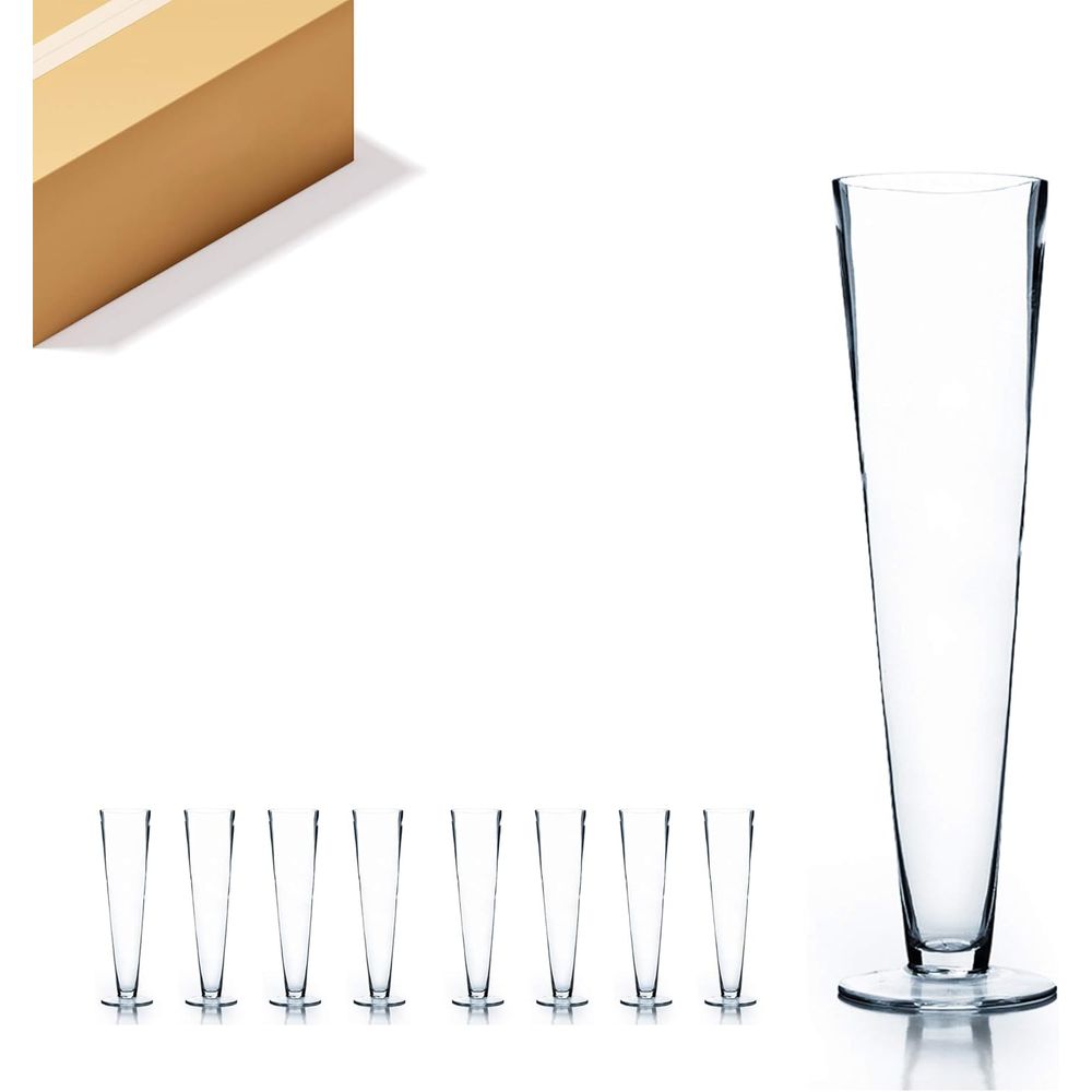 Centerpiece Vase Tall - Vase en verre trompette WGV en