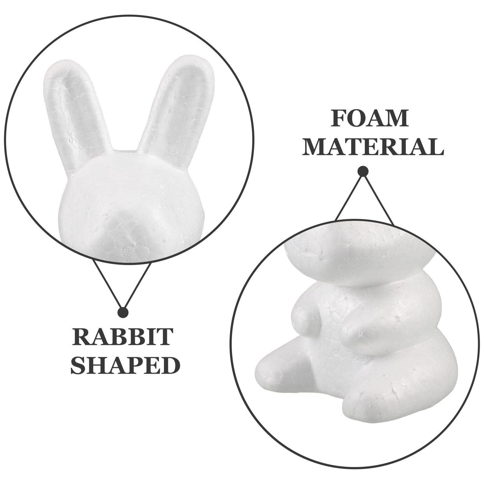 Lot de 3 figurines de lapin en - Wedding Event Supply avis et prix