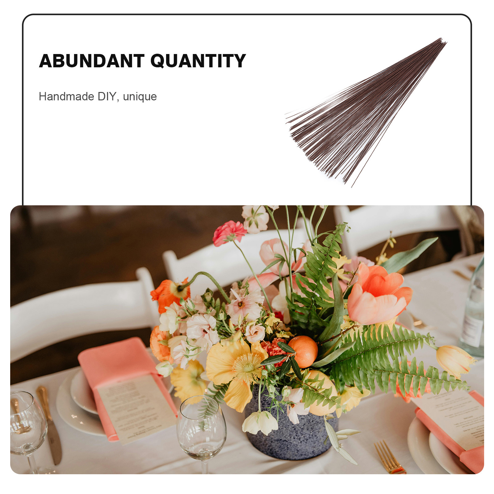 100 pièces de tiges de fleurs  - Wedding Support avis et prix