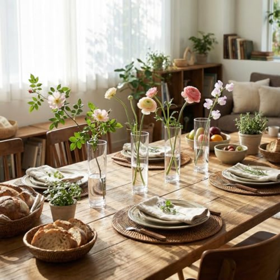 48 vases cylindriques en acryl - Centerpiece Vase Tall avis et prix