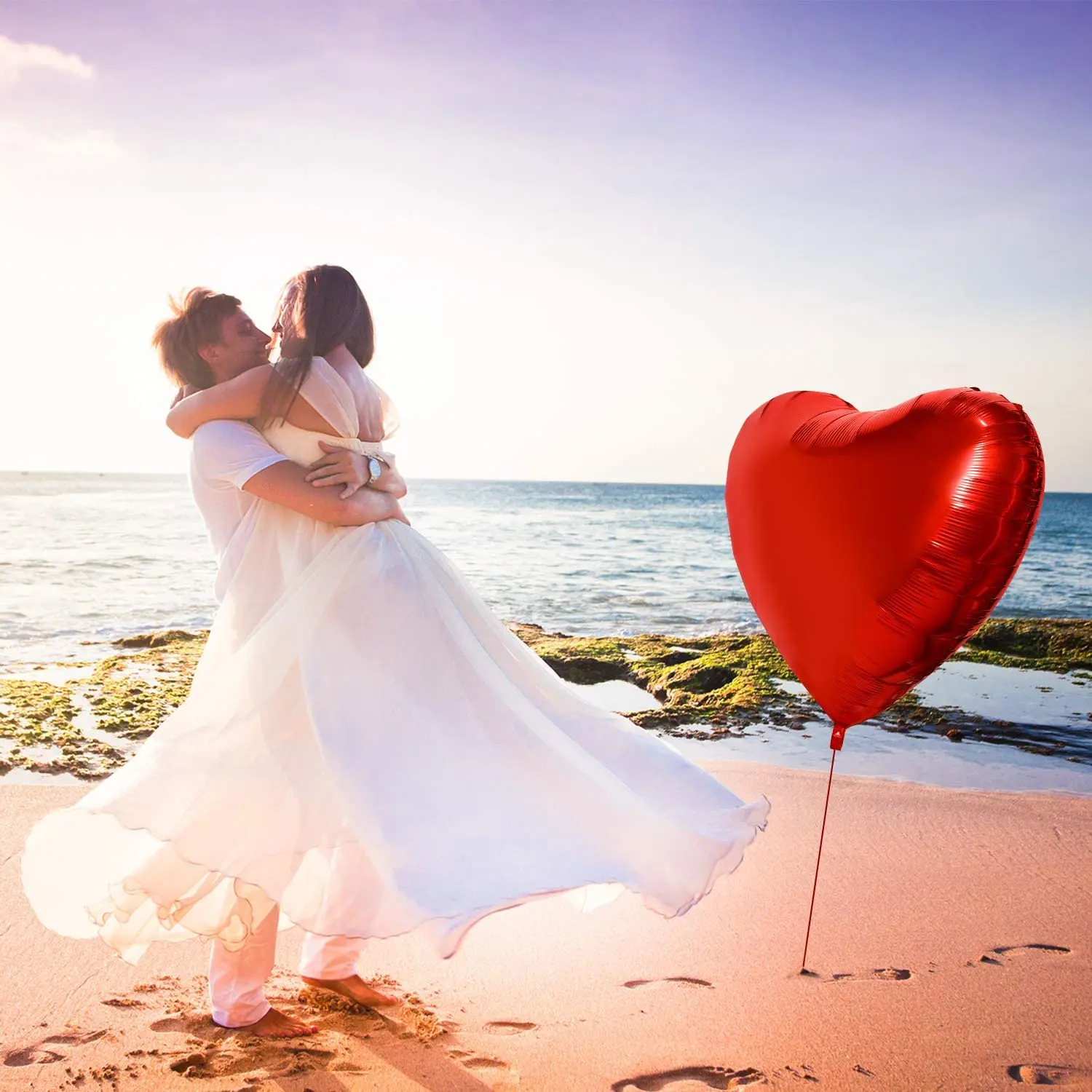 1/2 pièces 36 pouces coeur bal - Wedding Qq avis et prix